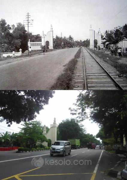 Solo Tempo Dulu Gerbang kota menuju Kartasura 1934 (Jongbloed)