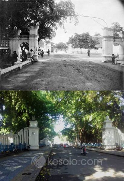 Solo Tempo Dulu - Gerbang Pamurakan Gladag Alun-alun Utara 1910