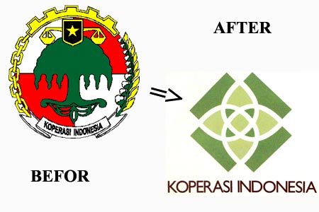 logo koperasi lama dan baru