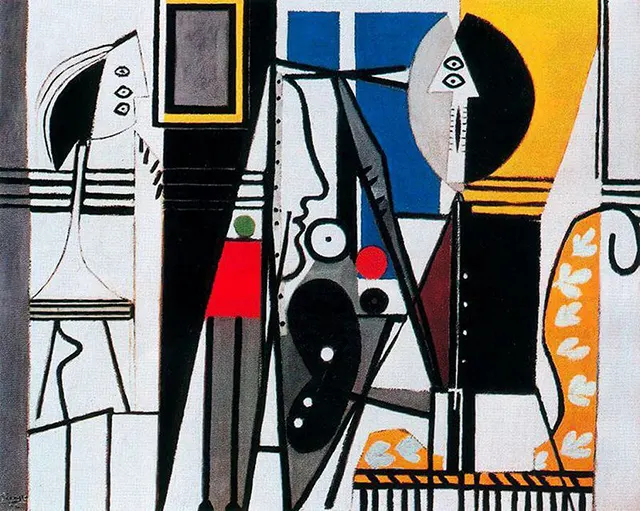 Painter and Model, (1928) karya Pablo Picasso