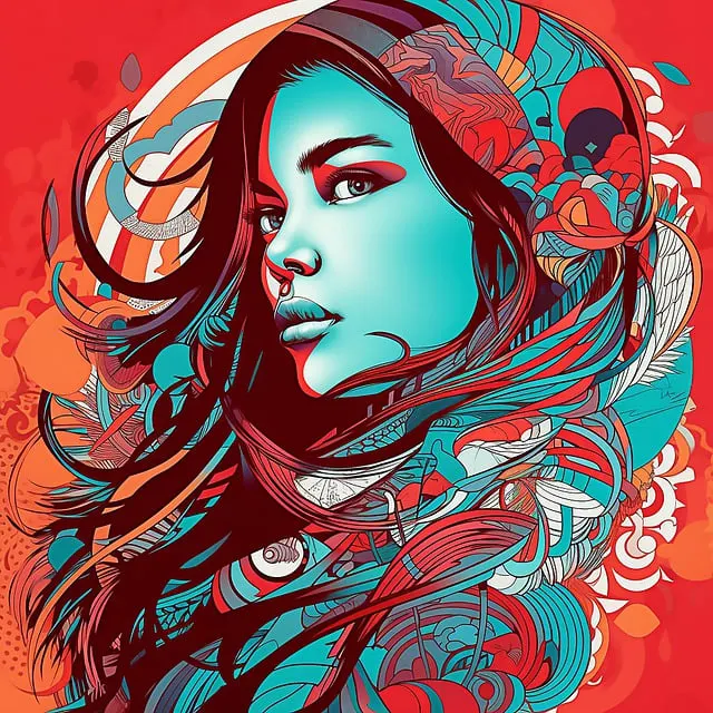 Contoh penggunaan skema warna split komplementer