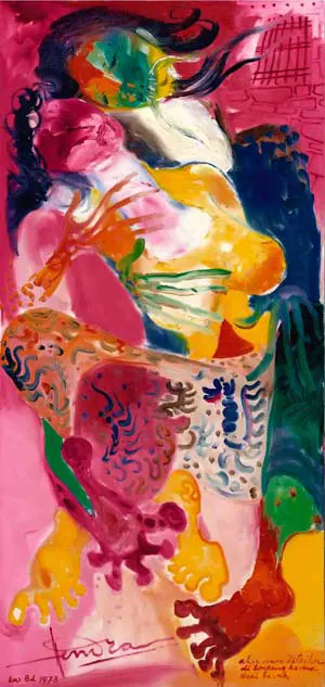 Lukisan Hendra Gunawan Aku dan Istriku di Lonceng Kedua