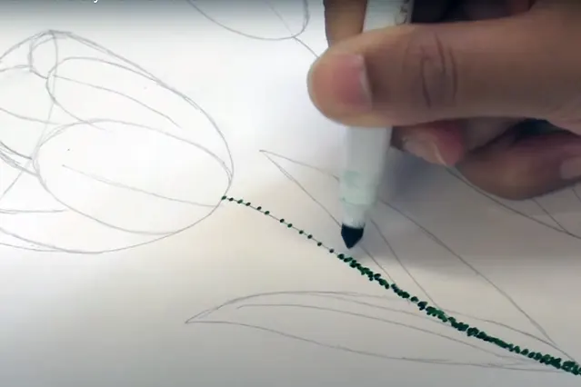 Mulai Menggambar dengan teknik pointilis