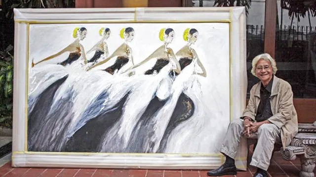 Srihadi Soedarsono dan lukisannya