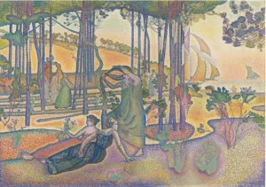 Teknik Pointilis The Evening Air, Karya Henri-Edmond Cross, 1893 Teknik Pointilis The Evening Air, Karya Henri-Edmond Cross, 1893