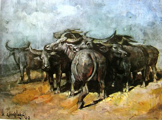 Lukisan Kawanan Kerbau karya Basuki Abdullah